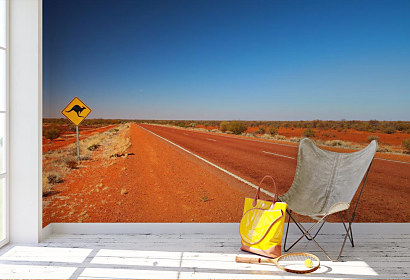 Fototapeta Australian road sign on the highway 1729
